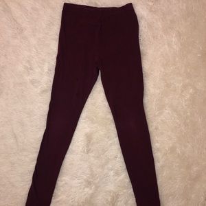 Maroon Forever 21 leggings